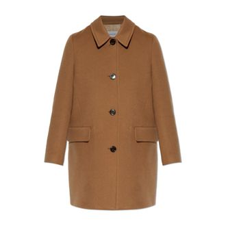 Burberry Gosford wollen jas - Dames - Mantels - Bruin - Maat: S Wol