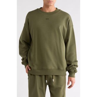 Off-white Skate Logo Sweatshirt in Winter Moss-Black at Nordstrom Rack, Size Xx-Large