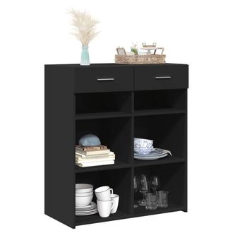 Berkfield Home Sideboard Black 80x42.5x93 cm Engineered Wood