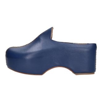 Maliparmi Maliparmi, Schoenen, Dames, Blauw, 40 EU, Leer, Leren Klomp