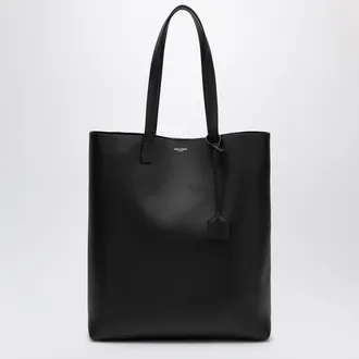 Saint Laurent Bold black leather shopping bag