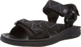 Clarks Mens Wesley Trail Sandal, Black, 7 UK
