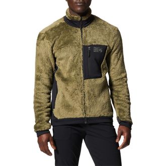 Mountain Hardwear Polartec High Loft Fleece Jacket in Combat Green/Black at Nordstrom, Size Xx-Large