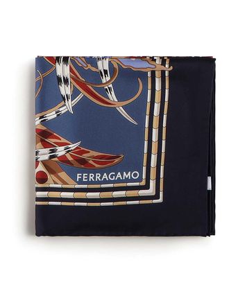 Ferragamo Printed Silk Scarf