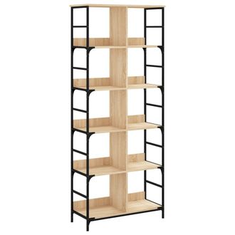 vidaXL Estanter&iacute;a De Madera Ingenier&iacute;a Roble Sonoma 78,5x33x188,5 Cm Vidaxl