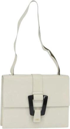 Gucci Pre-owned Shoulder Bags, female, White, Size: ONE SIZE Pre-owned Leather Shoulder Bag