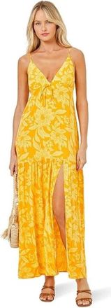 L*Space L*Space Victoria Maxi Dress Womens Golden Hour Floral Side Slit FROG343