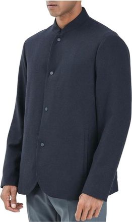 A|X Armani Exchange Jassen, Heren, Blauw, M, Wol, Giacca Coreana