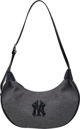 MLB Canvas Shoulder Bag New York Yankees Grey 3ABQB016N-50BKS