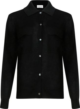 P.A.R.O.S.H. Linfa Cardigan - Dames - Vesten - Zwart - XS - Wol - Truien & Vesten
