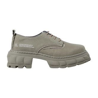 Viron Upcycled Canvas Alter Schoenen - Heren - Veterschoenen - Grijs - 38 EU - Katoen - Schoenen