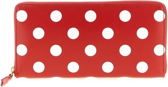 Comme Des Gar&ccedil;ons Polka Dot Zip-around Wallet