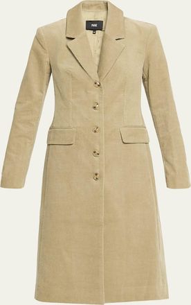 Paige Trexi Long Corduroy Coat