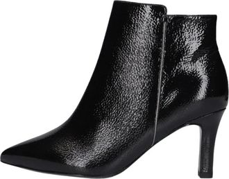 Peter Kaiser Enkellaarsjes 75334 - Dames - Laarzen met Hak - Zwart - 38 1/2 EU - Leer - Schoenen