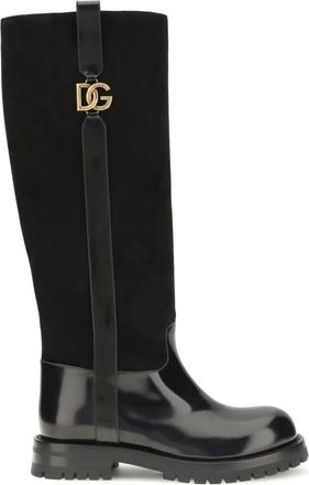 Dolce & Gabbana Botas Altas Bernini - Shoes - Mujer - Negro - 38 1/2 EU