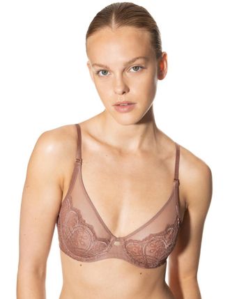 Mey Mey Womens Stunning Underwire Bra - Brown Polyamide - Size 36DD