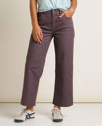 Toad & Co Earthworks Wide Leg Pant in Raisin at Nordstrom, Size 14 26