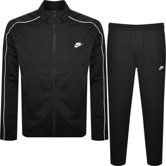 Nike Mens Club Tracksuit Set - Black - Size X-Large