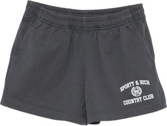 Sporty & Rich Logo-print Elasticated Shorts