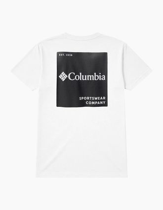 Columbia Mens Columbia CSC Back Logo T-Shirt - White - Size: 40