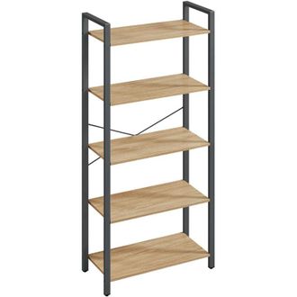 Private Label Valora Scaffale a 5 Ripiani in Rovere Sonoma per Stoccaggio e Esposizione