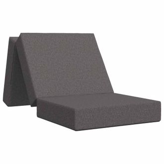vidaXL Sof&aacute; Cama Plegable 75 X 63 X 45 Cm Gris Claro Vidaxl
