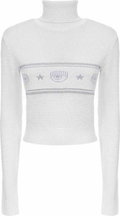 Chiara Ferragni Turtleneck Trui - Dames - Coltruien - Wit - M - Truien & Vesten