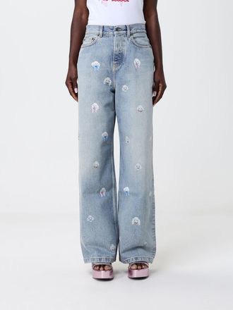 Fiorucci Jeans a gamba larga Fiorucci in denim stampato