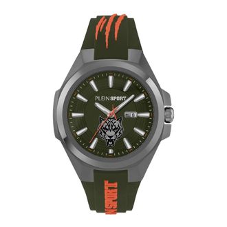 Plein Sport Quartz Horloge Tigermaster Ps 7Ba 0624 - Heren - Horloges - Groen - ONE Size - Accessoires