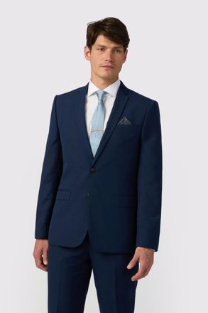 Limehaus Mens Slim Fit Jacket - Blue - Size 38 (Chest)