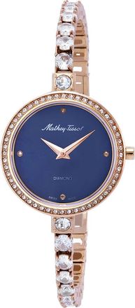 Mathey-Tissot Infinity Quartz Diamond Crystal Blue Dial Ladies Watch D986SPBU