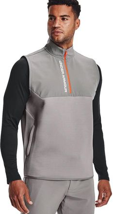 Under Armour Mens Storm Daytona Golf Vest - Grey Wolf - S, (1366281-031-SM)