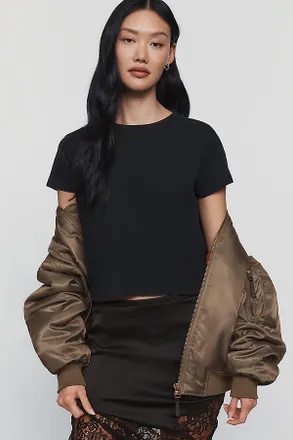 A Gold E Adine Crop Tee