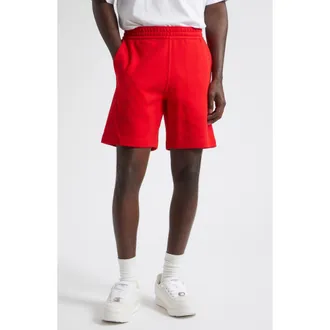 Givenchy Couture Seam Cotton Blend Shorts in Red/pink at Nordstrom, Size X-Large
