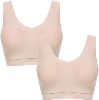 Chantelle Soft Stretch Padded V-Neck Bra Top, 2-Pack