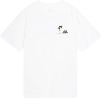 Nike SB Back Skateboard Round Neck Short Sleeve White DD8914-100
