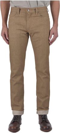 HIROSHI KATO The Pen Slim Fit 10.5-Ounce Stretch Selvedge Jeans in Copper Raw at Nordstrom, Size 34 X 34