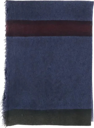 Faliero Sarti Cashmere-Silk Scarf With Eros Pattern And Fringed Edges
