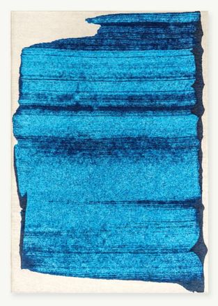 Novatrend Alfombra moderna tejida plana Azul 140x200 cm