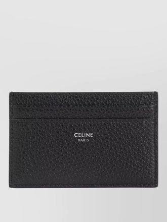 Celine medium textured card holder accessory