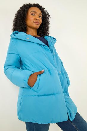 Roman Hooded Quilted Puffer Coat