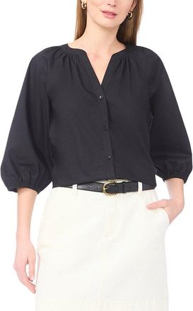 Vince Camuto Raglan Sleeve Button Down Blouse