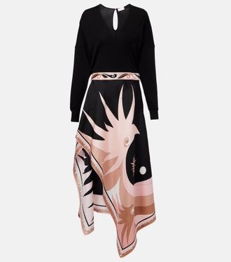 Pucci Stella knitted silk-blend midi dress