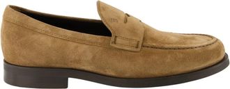Tod's Beige Su&egrave;de Instap Mocassins - Heren - Loafers - Beige - 44 EU - Su&egrave;de - Schoenen