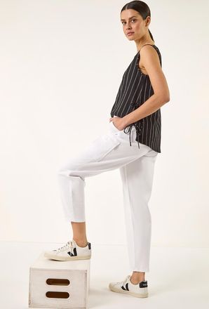 Roman Cotton Cargo Stretch Trousers