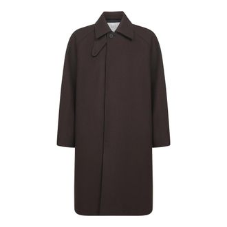 STUDIO NICHOLSON Cabo Coat - Heren - Mantel - Bruin - L - Katoen - Jassen