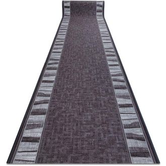 RugsX Alfombra De Pasillo Con Refuerzo De Goma Linea Gris 67cm Grey 67x670 Cm