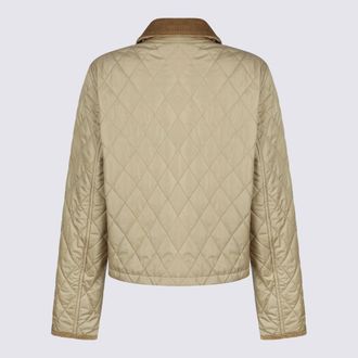 Burberry Womens Coats Flax-Sand Ip Check _pa Flax/sand