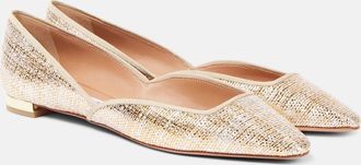 Aquazzura Maia canvas ballet flats