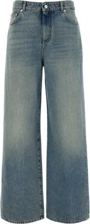 Alexander McQueen Wide Leg Jeans - Dames - Loose Fit Jeans - Blauw - W25 - Katoen - Jeans